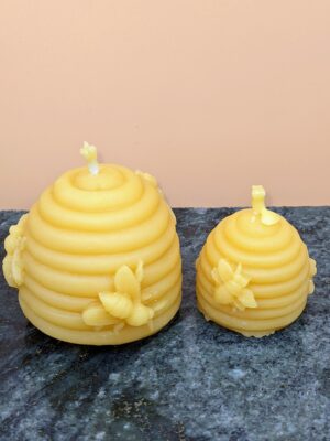 Large small Beehive Pure Beeswax Candle