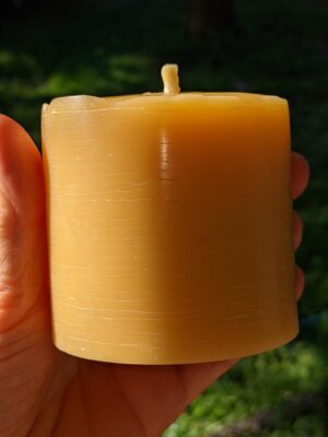 Small Pillar Pure Beeswax Candle