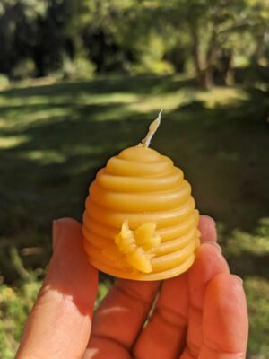 Small Beehive Pure Beeswax Candle